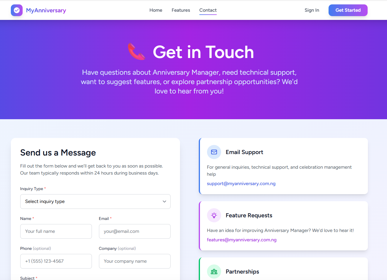 Anniversary Manager Gallery